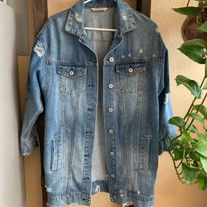 Washed denim jacket